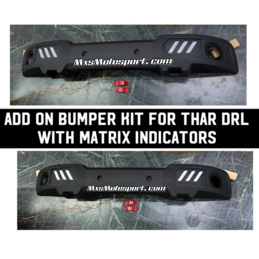 MXS4088 Front DRL Bumper For Mahindra THAR 2020 + with Matrix Turn Signal