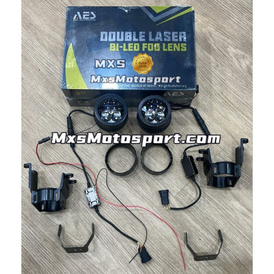 MXS4108 AES FX Double Laser 3inch Bi- Led Fog Lamp(Lo/Hi Power: 43w/63w)