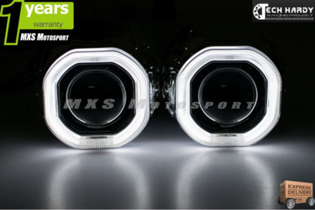 MXS920 Chevrolet Tavera Headlight HID BI-XENON HALO Ring Square Projector