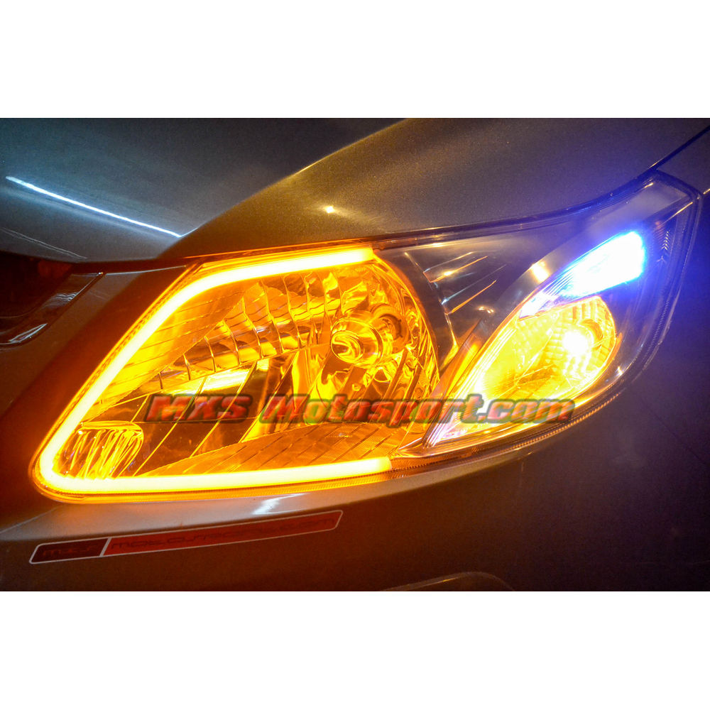 MXS2466 Audi-Style White-Amber DRL Daytime Running Light for Chevrolet Sail