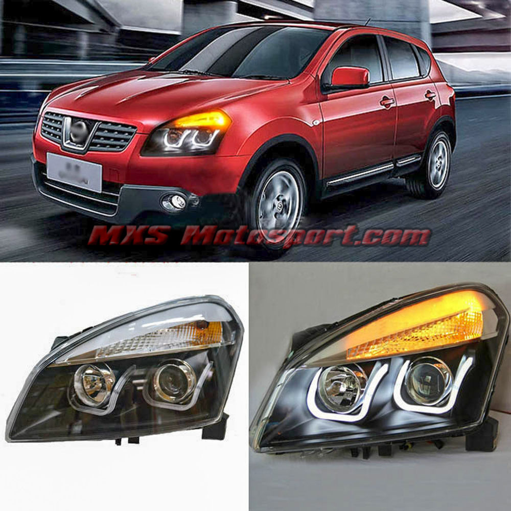 MXSHL437 Projector Headlights With Day Time Running Light Nissan Qashqai 2008-2013