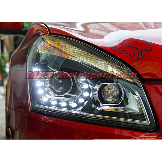MXSHL438 Projector Headlights With Day Time Running Light Nissan Qashqai