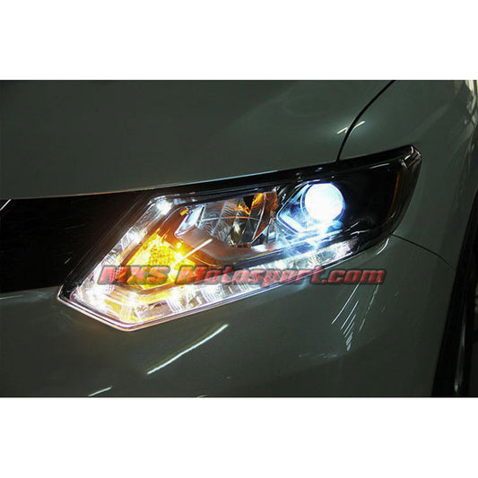 MXSHL440 Projector Headlights With Day Time Running Light nissan Rogue Xtrail 2014-2016