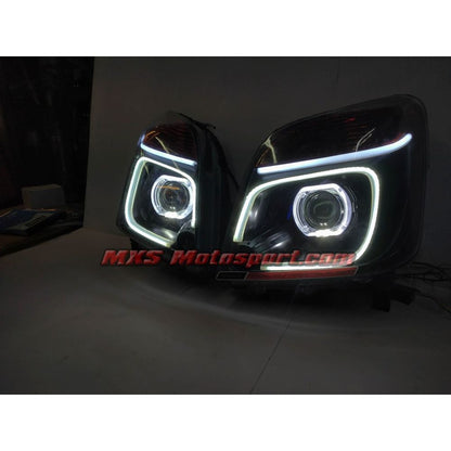 MXSHL688 Maruti Suzuki Wagon R Daytime Projector Headlights with Matrix Turn Signal Mode