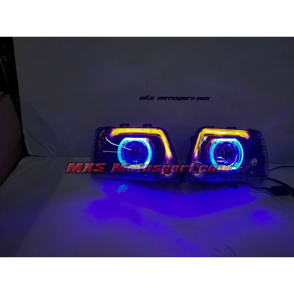 MXSHL695 Maruti Suzuki 800 Daytime Projector Headlights with Turn Signal Matrix Mode