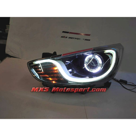 MXSHL723 Hyundai Verna Fluidic Daytime Projector Headlights with Matrix Turn Signal Mode