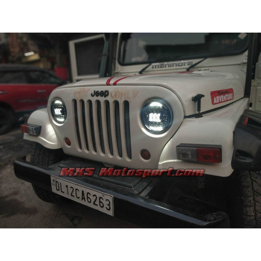 MXSHL728 Daymaker LED Projector Headlights for Mahindra Thar Jeep Wrangler