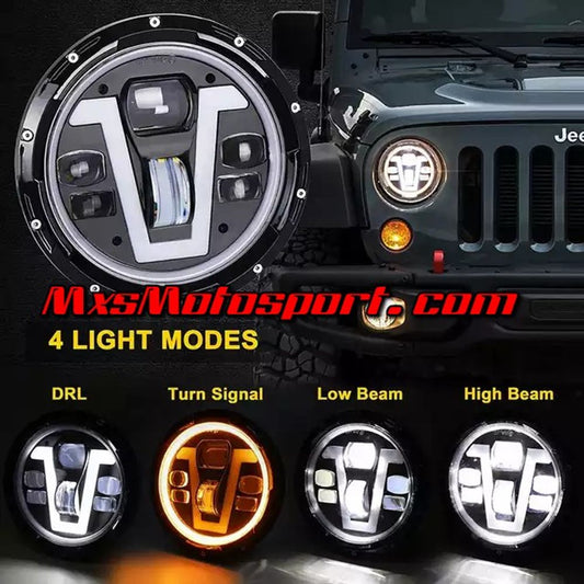 MXSHL752 Daymaker Cree LED Projector Headlights Mahindra Thar Jeep Wrangler
