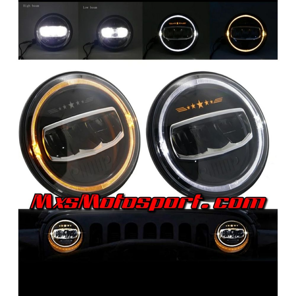 MXSHL754 Daymaker Cree LED Headlights Mahindra Thar Jeep Wrangler Merc G Wagon Inspired