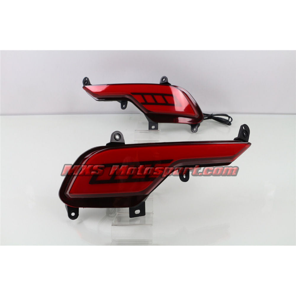 MXSTL100 Rear Bumper Reflector DRL LED Tail Lights New Version Hyundai Santa Fe 2016-2017