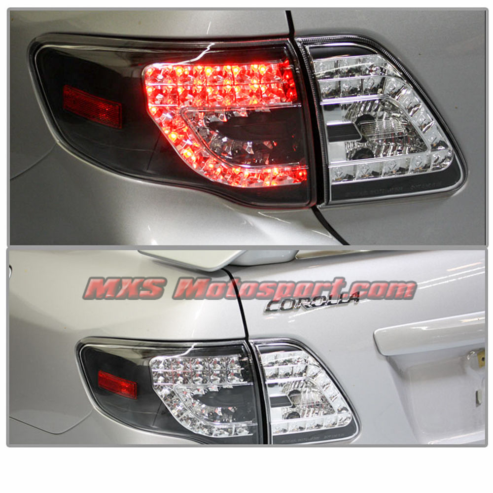 MXSTL139 Toyota Corolla Led Tail Light Smoked Black