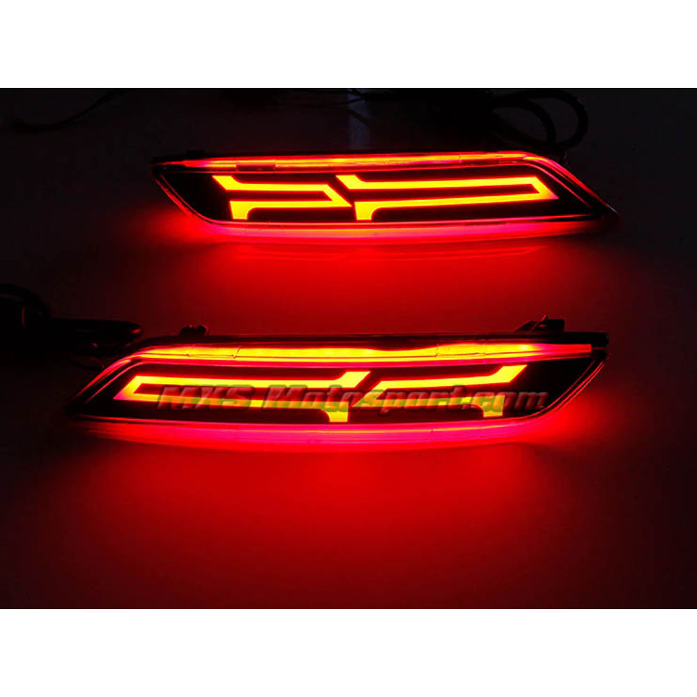 MXSTL172 Honda City LED Rear Bumper Reflector Tail Lights 2017 +
