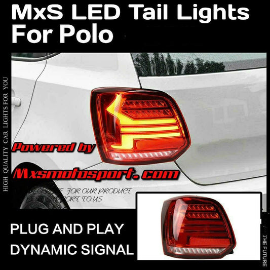 MXSTL194 Volkswagen Polo LED Tail Lights Matrix Turn Signal Mode