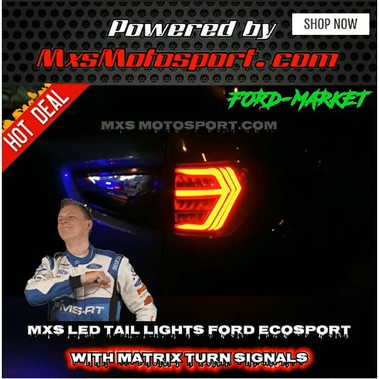 MXSTL201 Ford Ecosport LED Tail Lights with Matrix Turn Signal Mode