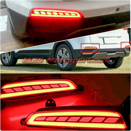 MXSTL72 Rear Bumper Reflector DRL LED Tail Lights  Hyundai Creta