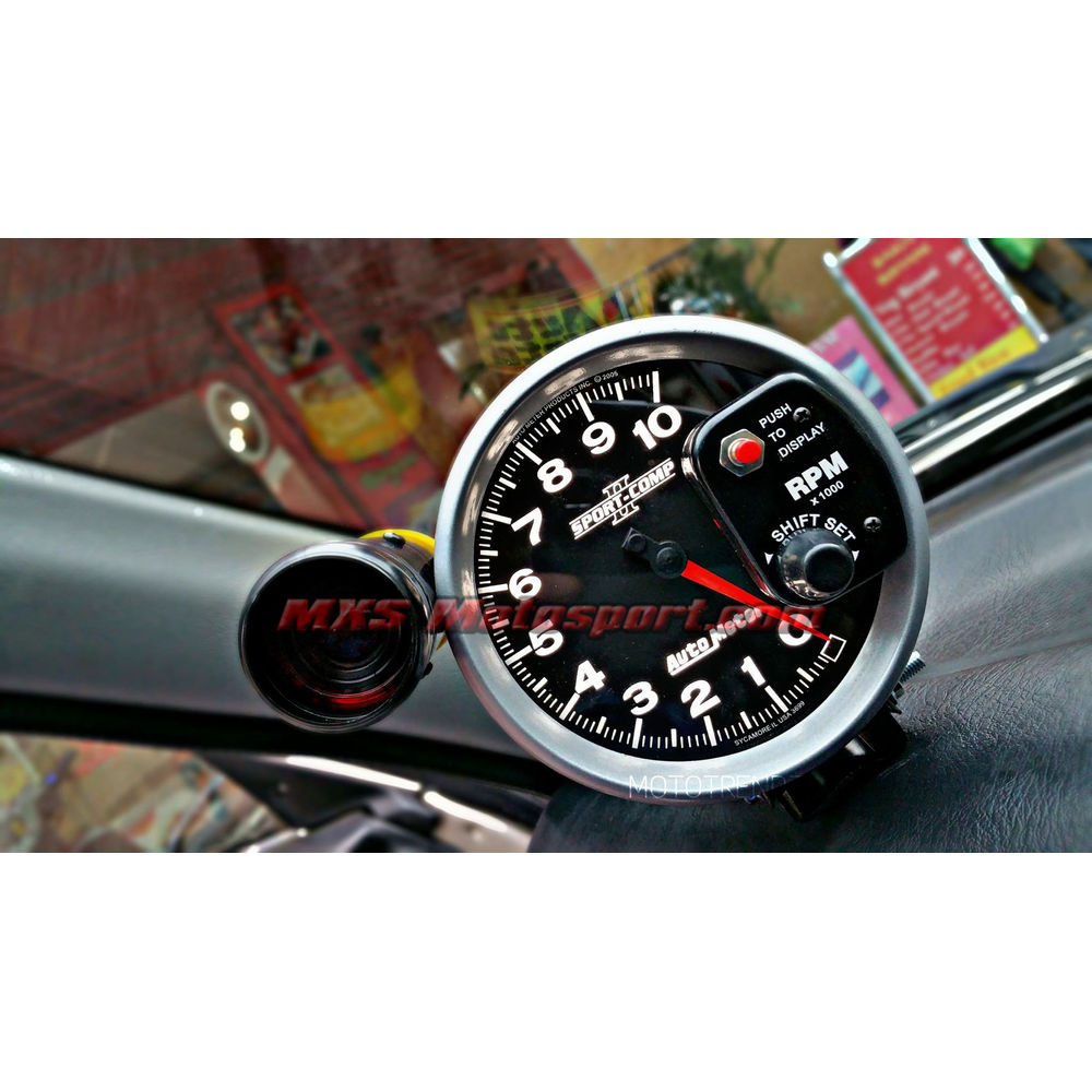 MXS1840 AVRI - 4.7" Tachometer Water Temp Oil Pressure Apexi 3-in-1 Tacho Meter Gauge