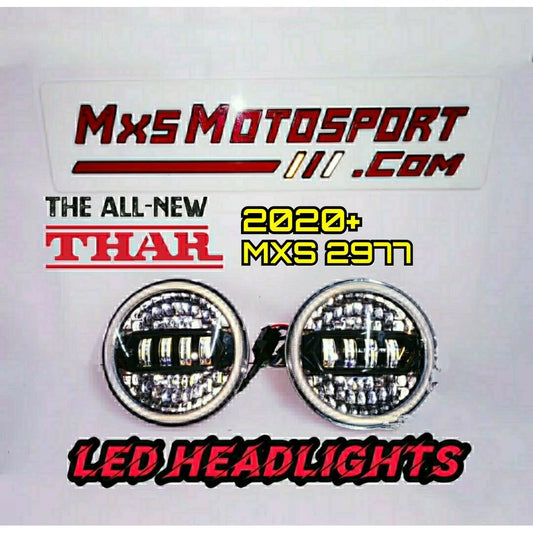 MXS2977 Cree LED Projector Headlights Mahindra Thar Jeep Wrangler