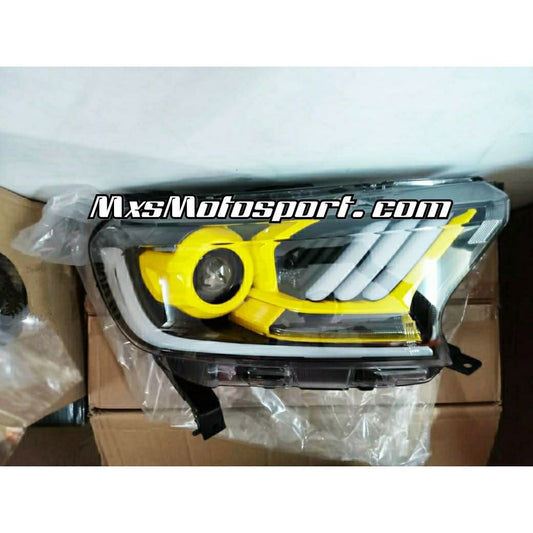 MXS3249 Ford Endeavour Everest LED Daytime Projector Headlights Mustang Style | 2.2 Version
