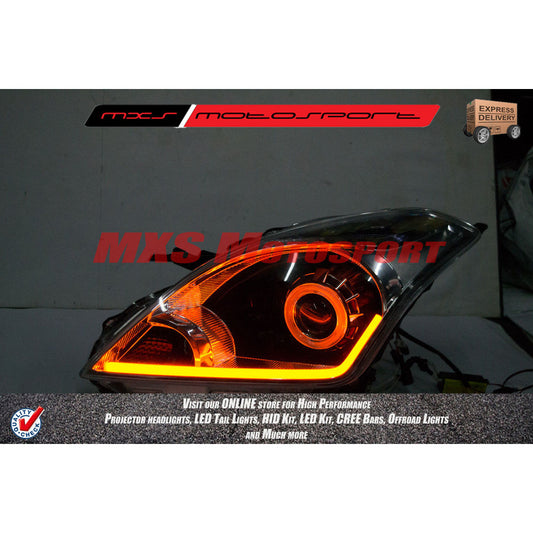MXS2293 Audi-Style White-Amber DRL Daytime Running Light for Maruti Suzuki Baleno