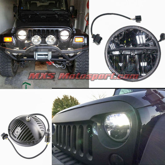 MXSHL94 Tech Hardy Round CREE LED Projector Headlights for Mahindra Thar Jeep