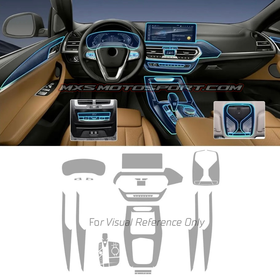 MXS4656 ALVARA Interior Pre-Cut Protection Film | For BMW M3 | OEM Precision Luxury From MXS Motosport