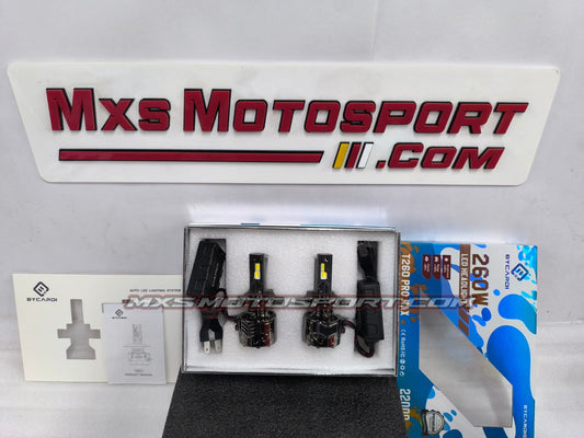 MXS4151 CARDI T260 PRO MAX High Performance Super Focusing Cree Chip LED Headlight Bulb Conversion Kit (260W)