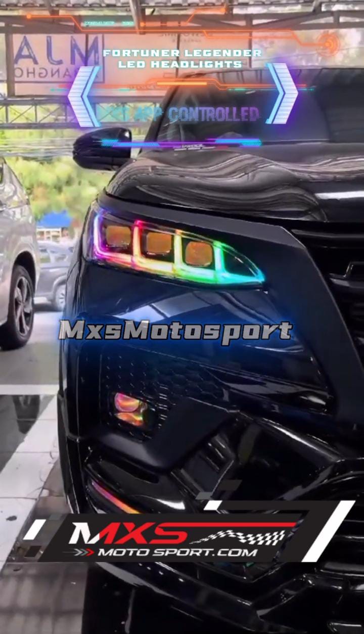 MXS4211 LED Projector Headlights For Toyota Fortuner Legender (APP Controlled)