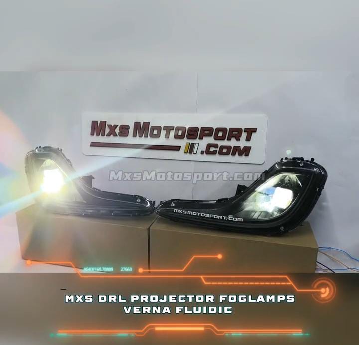 MXS4227 Bi-LED Projector Fog Lamps Verna Fluidic with Daytime Lights