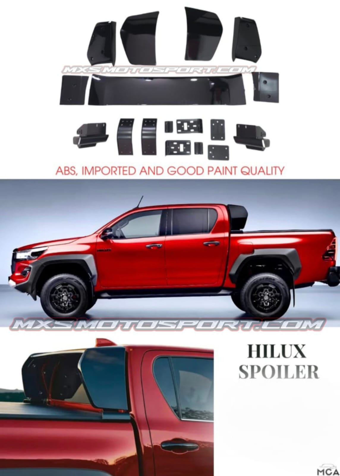MXS4339 GR Spoiler For Toyota Hilux ABS