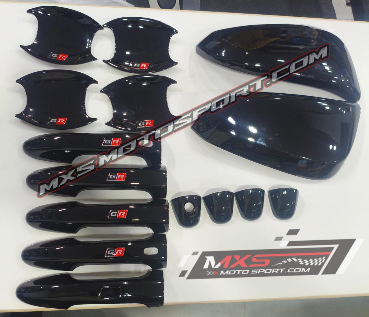 MXS4386 GR AERO Styling Handle + Mirror Covers Kit For Toyota Innova Crysta ! Fortuner ! Hilux