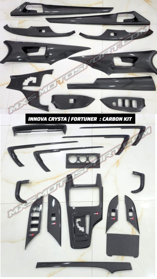 MXS4374 Toyota Innova Crysta GR Carbon Interior Trim Panels Kit