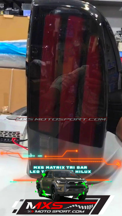 MXS4396 Matrix TRI BAR LED Tail Lights For Toyota Hilux