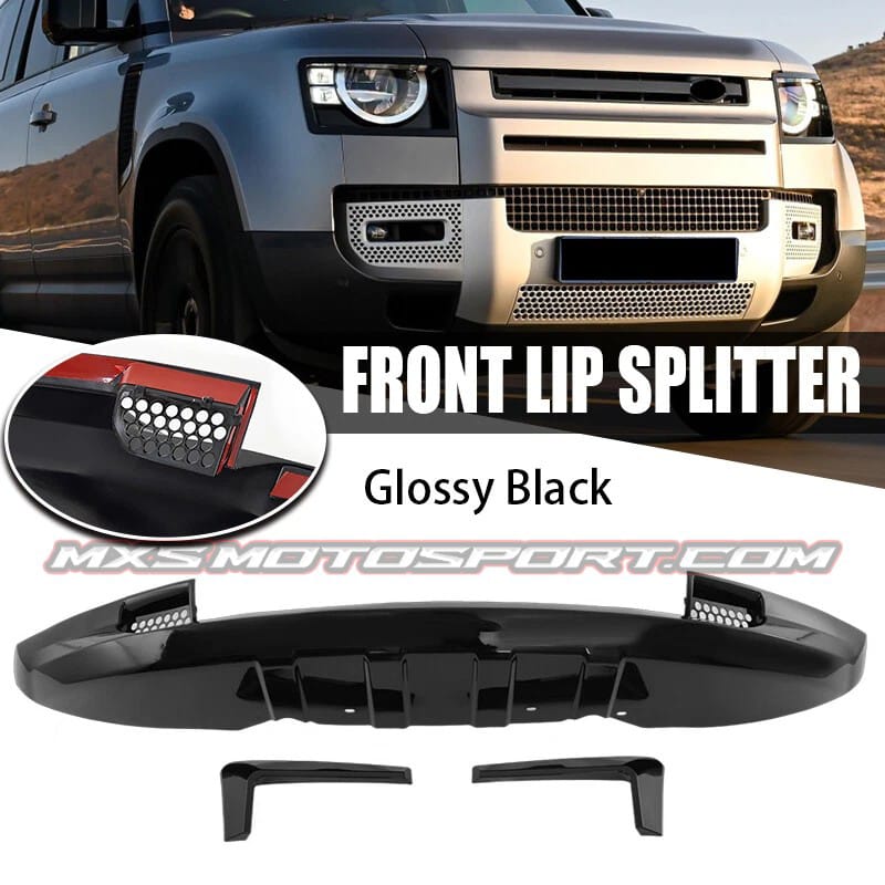 MXS4397 Front Bumper Lip Splitter For Land Rover Defender 2020+