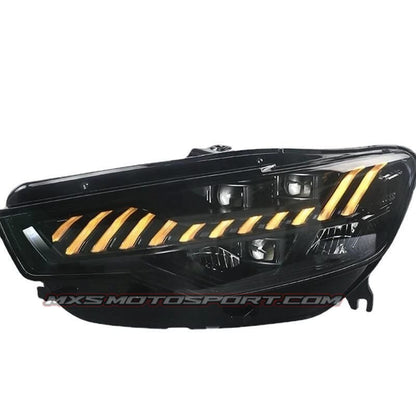 MXS4404 Full LED LENS Projector Headlights for Audi A6/A6L (2012–2015, C7) – A7 Style Upgrade with Dynamic DRL