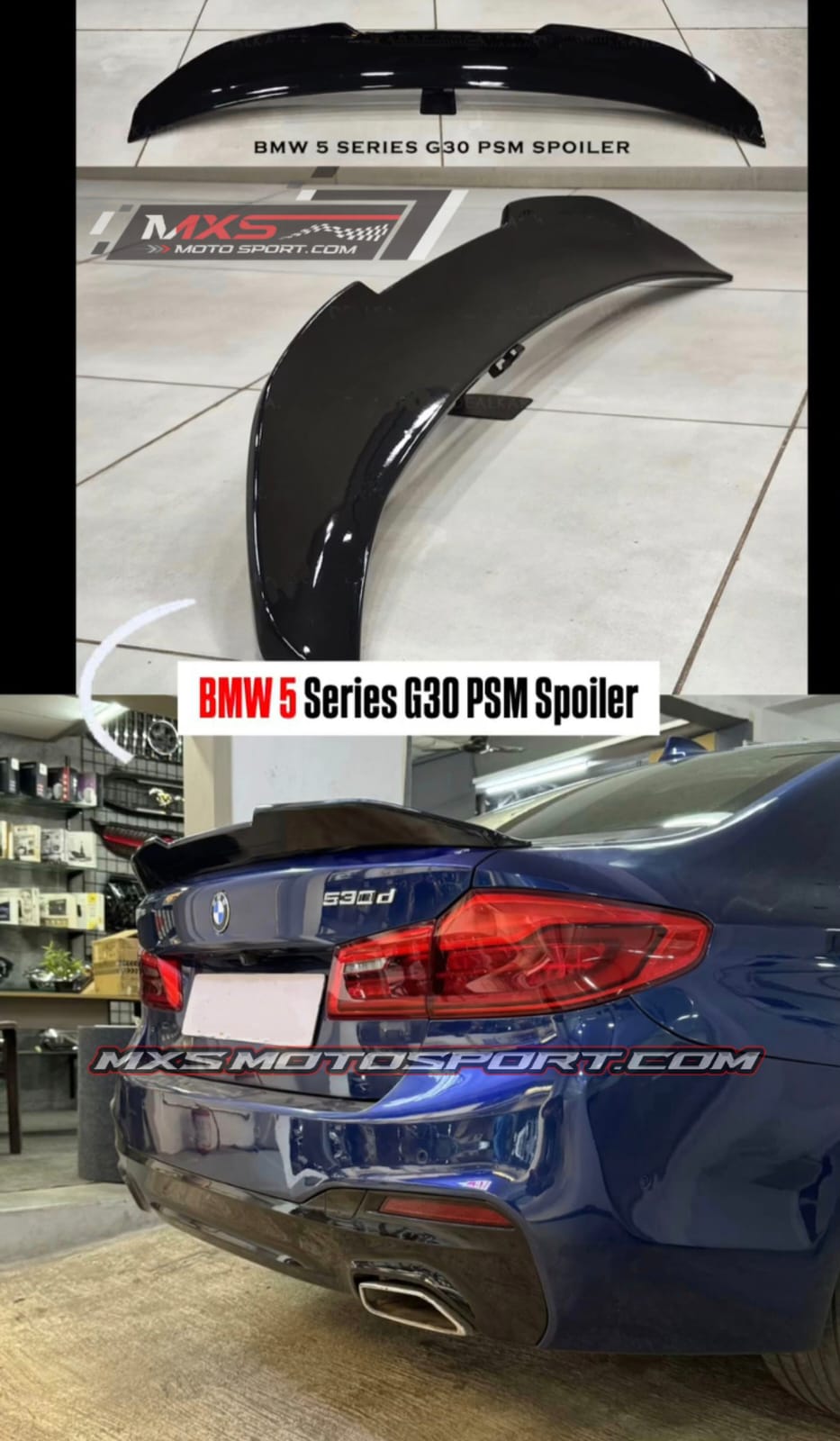 MXS4408 G30 PSM Spoiler For BMW 5 Series