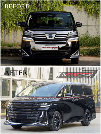 MXS4417 Toyota Vellfire 2020-23 Upgrade to 2024 Facelift Body Kit