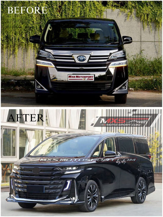 MXS4417 Toyota Vellfire 2020-23 Upgrade to 2024 Facelift Body Kit