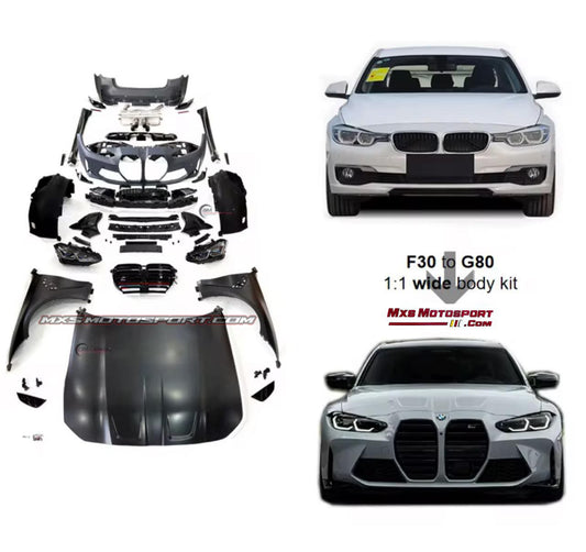 MXS4432 BMW F30 To G80 1:1 Wide Body Kit