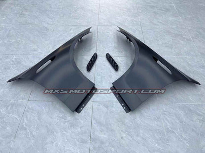 MXS4458 Full Upgrade Body Kit Hood Fenders From Mercedes Benz C Class W206 2021+ Convert to C63 AMG 2022+ Hood Fenders