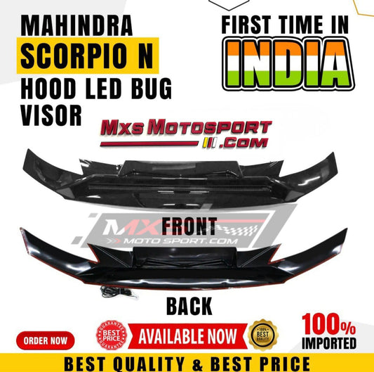 MXS4438 LED Bug Shield Visor For Mahindra Scorpio N