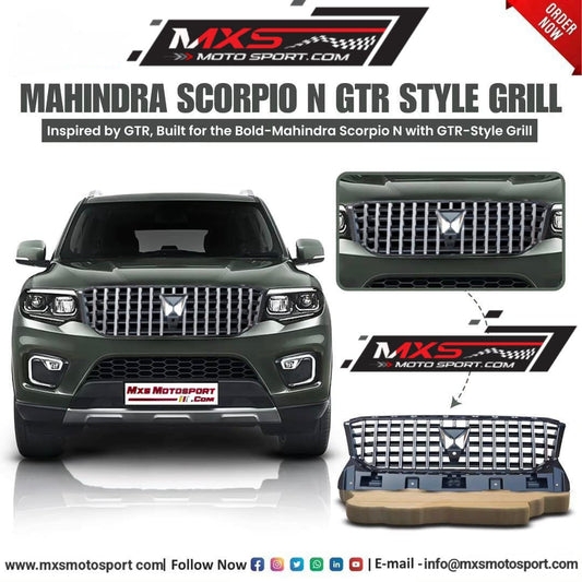 MXS4441 AMG-Style Front Grill For Mahindra Scorpio N – Aggressive Luxury Redefined