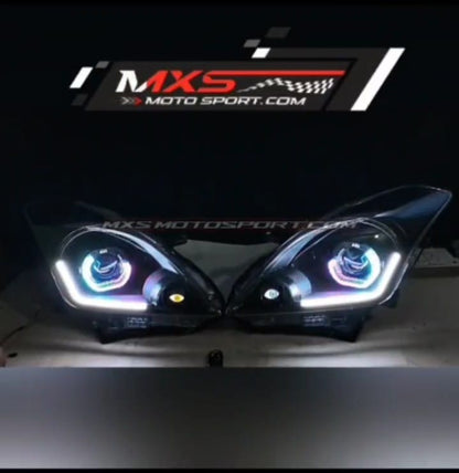 MXS4446 Demon Eye LED Projector Headlights with Smart App Controlled For Maruti Suzuki Baleno