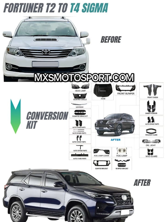 MXS4447 Toyota Fortuner  T2 To T4 Sigma Conversion Kit