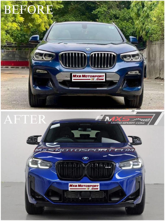 MXS4460 BMW X4 G02  2018-2021 to X4 G02 LCI 2023+ X4M M Sport Upgrade Facelift Conversion Body kit