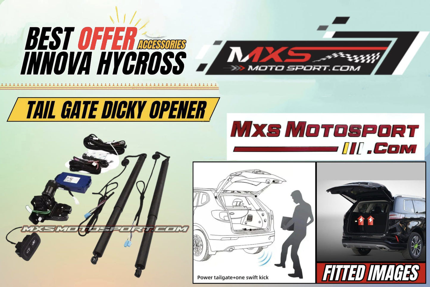 MXS4504 MXS Electric Tailgate Opener – Toyota Innova Hycross (Smart Automatic Liftgate Kit)