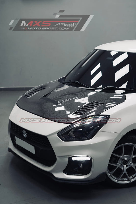 MXS4517 Carbon Fiber Bonnet Hood Maruti Suzuki Swif (2018–2023)
