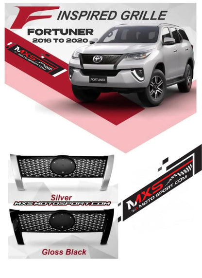 MXS4527 F-Inspired Front Grill – Toyota Fortuner 2016-2027