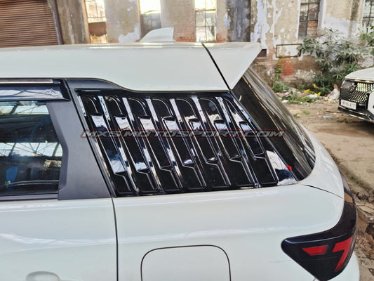 MXS4529 AeroFlow Window Louvers – Glossy Black Maruti Brezza 2022 Onwards