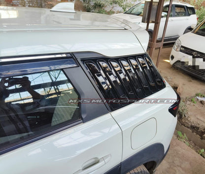 MXS4529 AeroFlow Window Louvers – Glossy Black Maruti Brezza 2022 Onwards