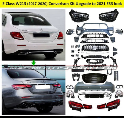 MXS4538 E-Class W213 Conversion Kit (2017–2020) — Upgrade to 2021 E53 AMG Sport Look